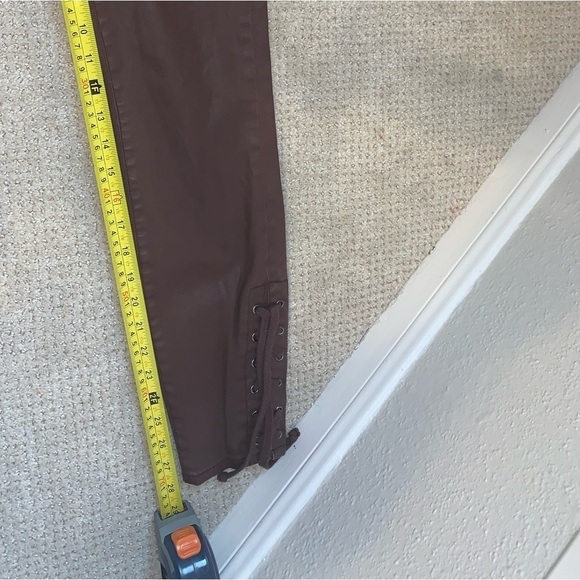 Pilcro and the Letterpress Wax High Rise Lace Up Ankle Jeans Size 26 - Picture 9 of 10